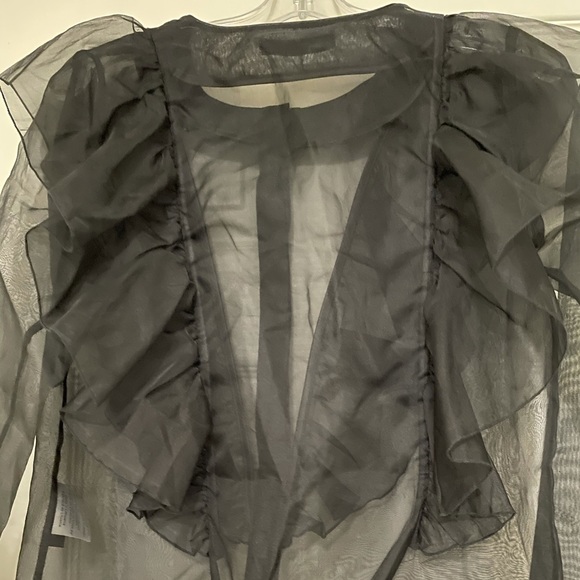 Stunning Rodebjer organza ruffle blouse 💯% silk. - Picture 16 of 16